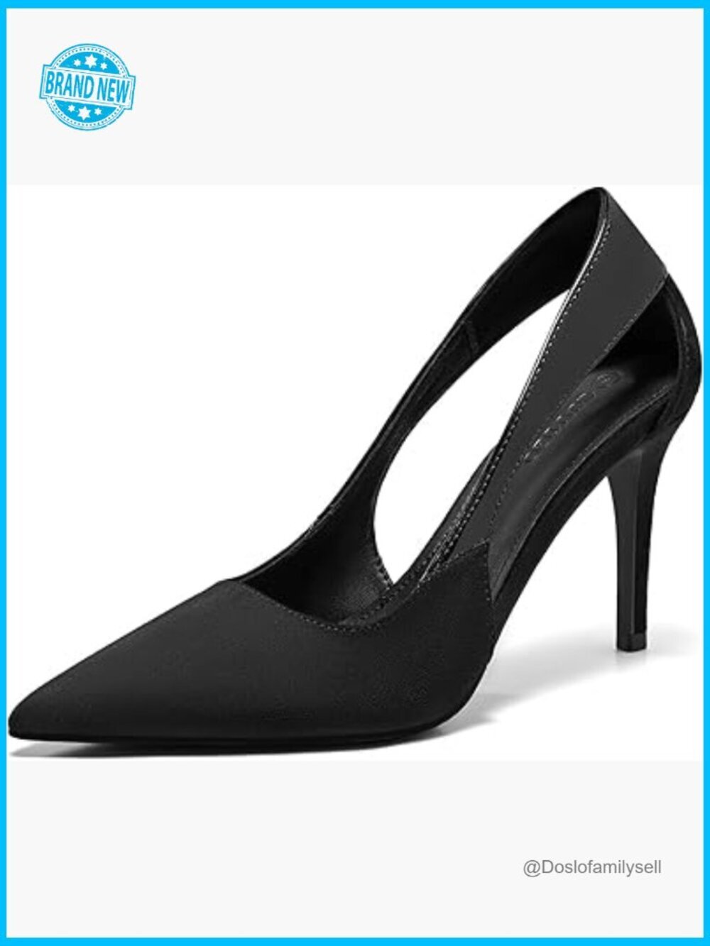 Stiletto Heel Pointed Toe Cut Out Pumps Dressy Work Shoes